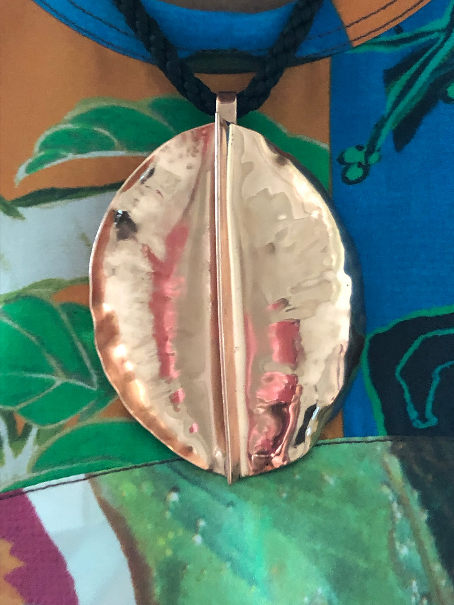 Copper Leaf Pendant