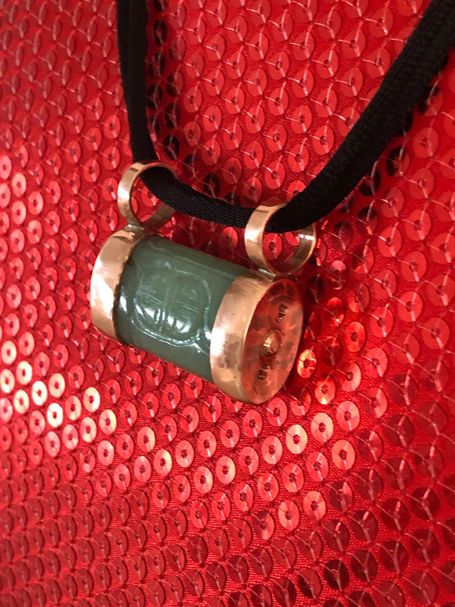 Copper Chrysoprase pendant
