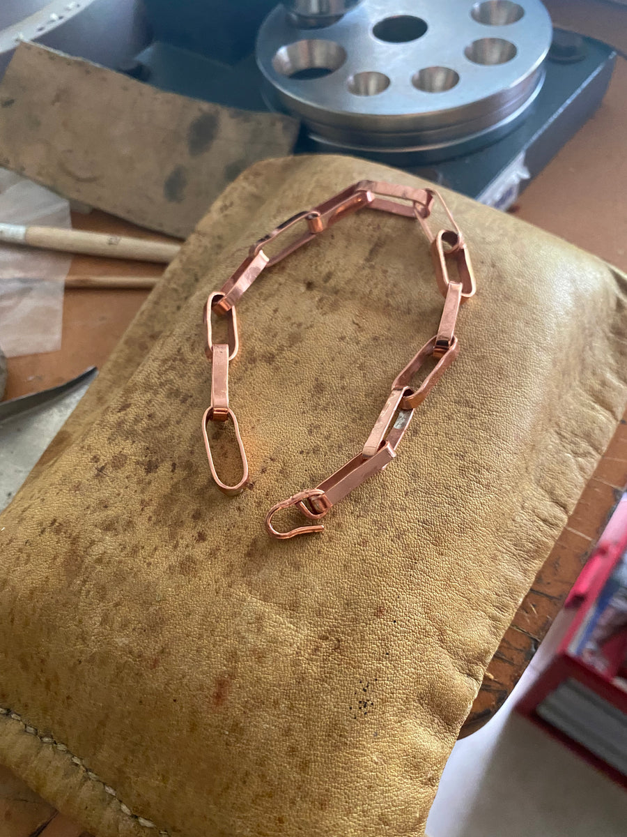 Copper Long Link Bracelet