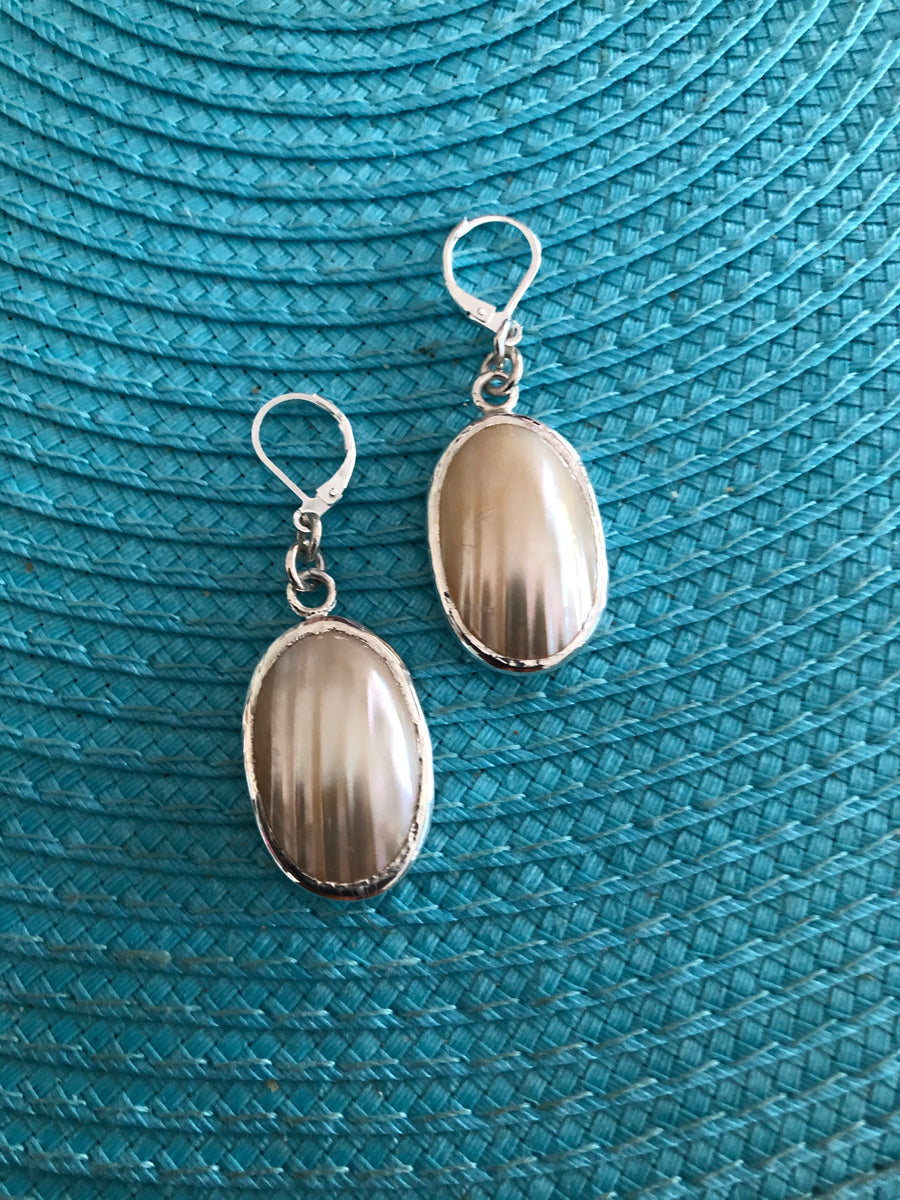 Mollusks shell/Silver Earrings