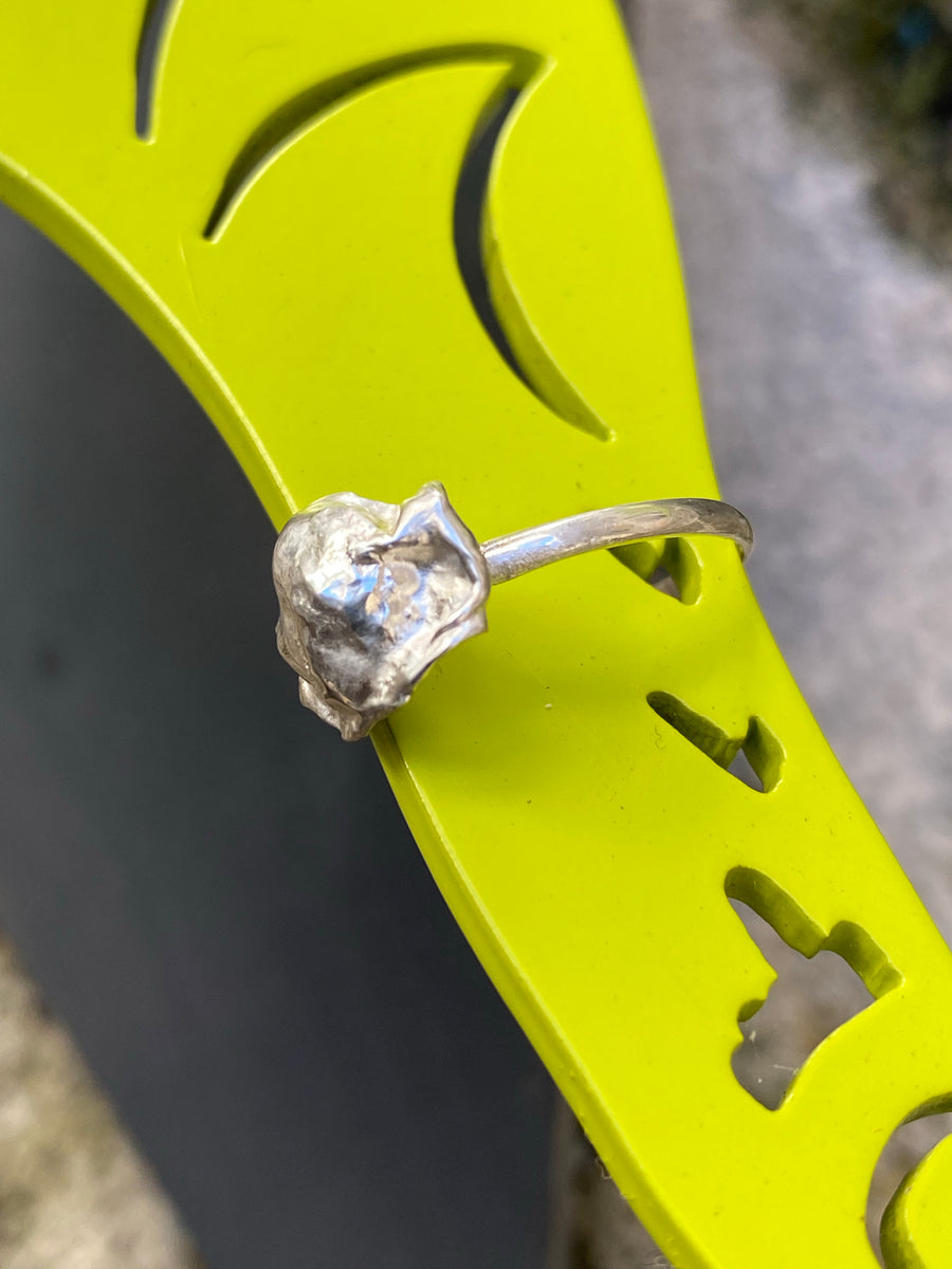 Silver Mini Dome Ring