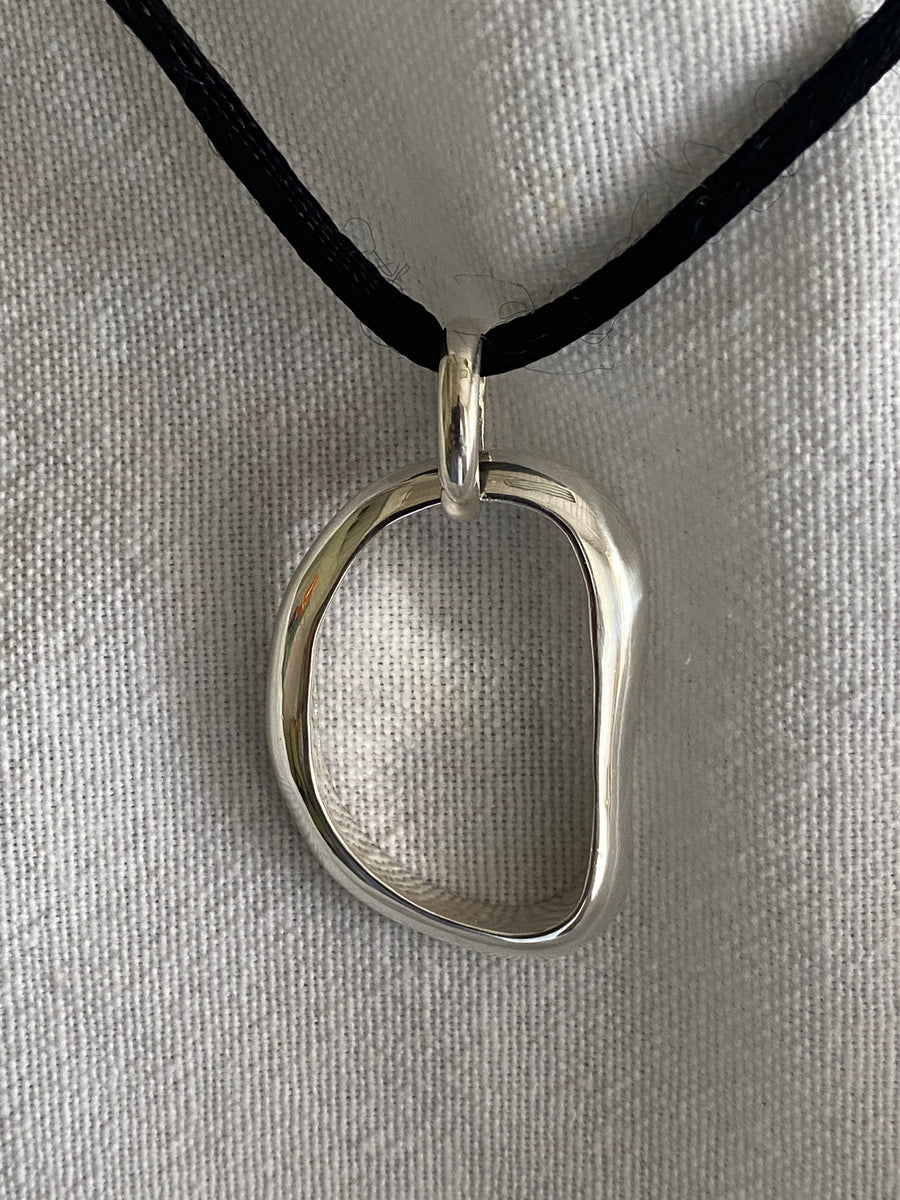 Big 2025 silver pendant